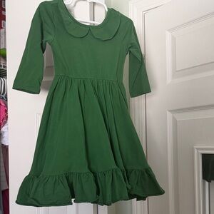 Little Stocking Co. Green Kids Dress